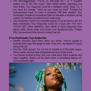 The #1 Alt Black Music Girl’s Guide to Concert Safety & Self-Care